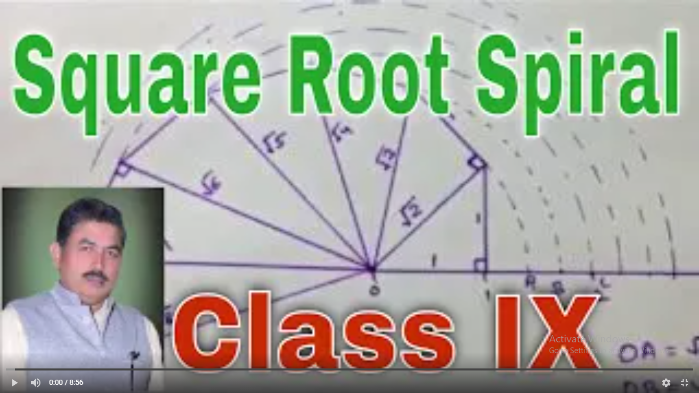 Construction the Square Root Spiral